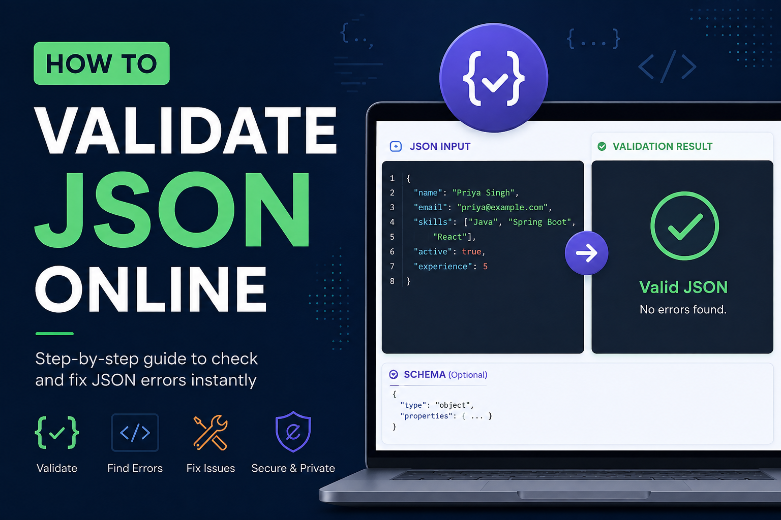 How to validate JSON online (step-by-step guide)